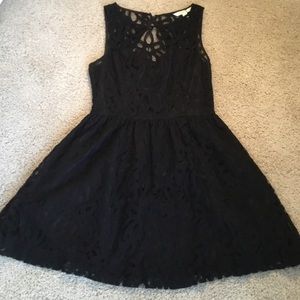 Lauren Conrad Lace Black Dress